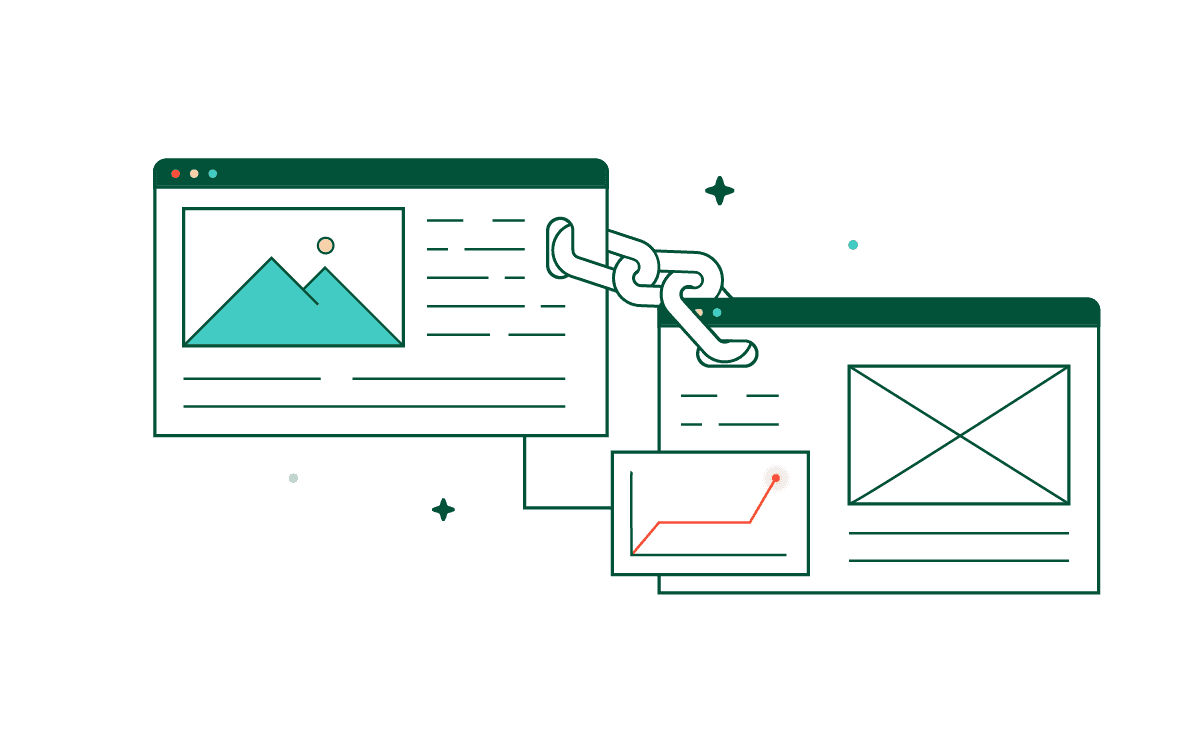 An abstracted representation of a web article with sevelral elements labeled: "Short URL slug with the keyword mentioned," "Article meets search intent behind the keyword," "Secondary keywords mentioned throughout the article," "Keyword mentioned in the article header," "Content is long-form and comprehensive"