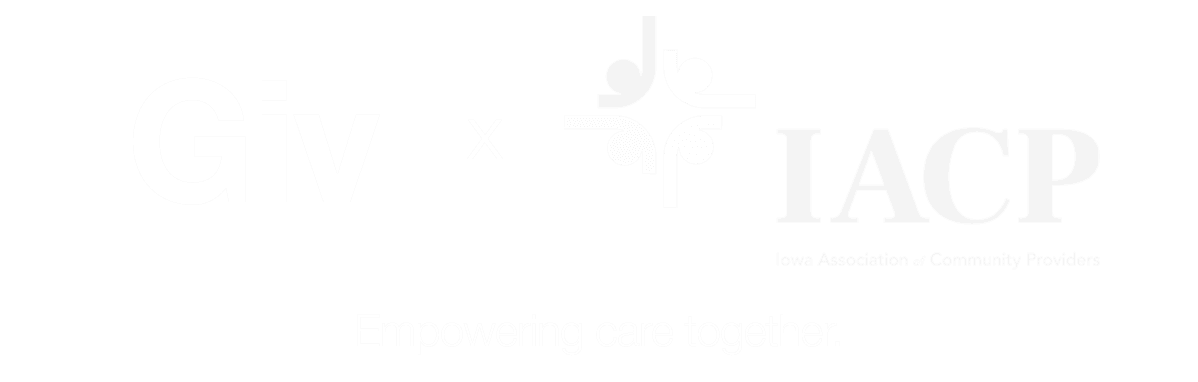 Giv and IACP logos together.