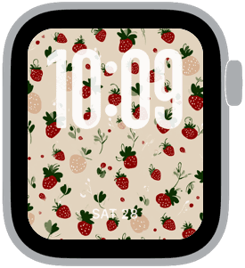 berry picnic Apple Watch face preview 1 featuring summer and spring.