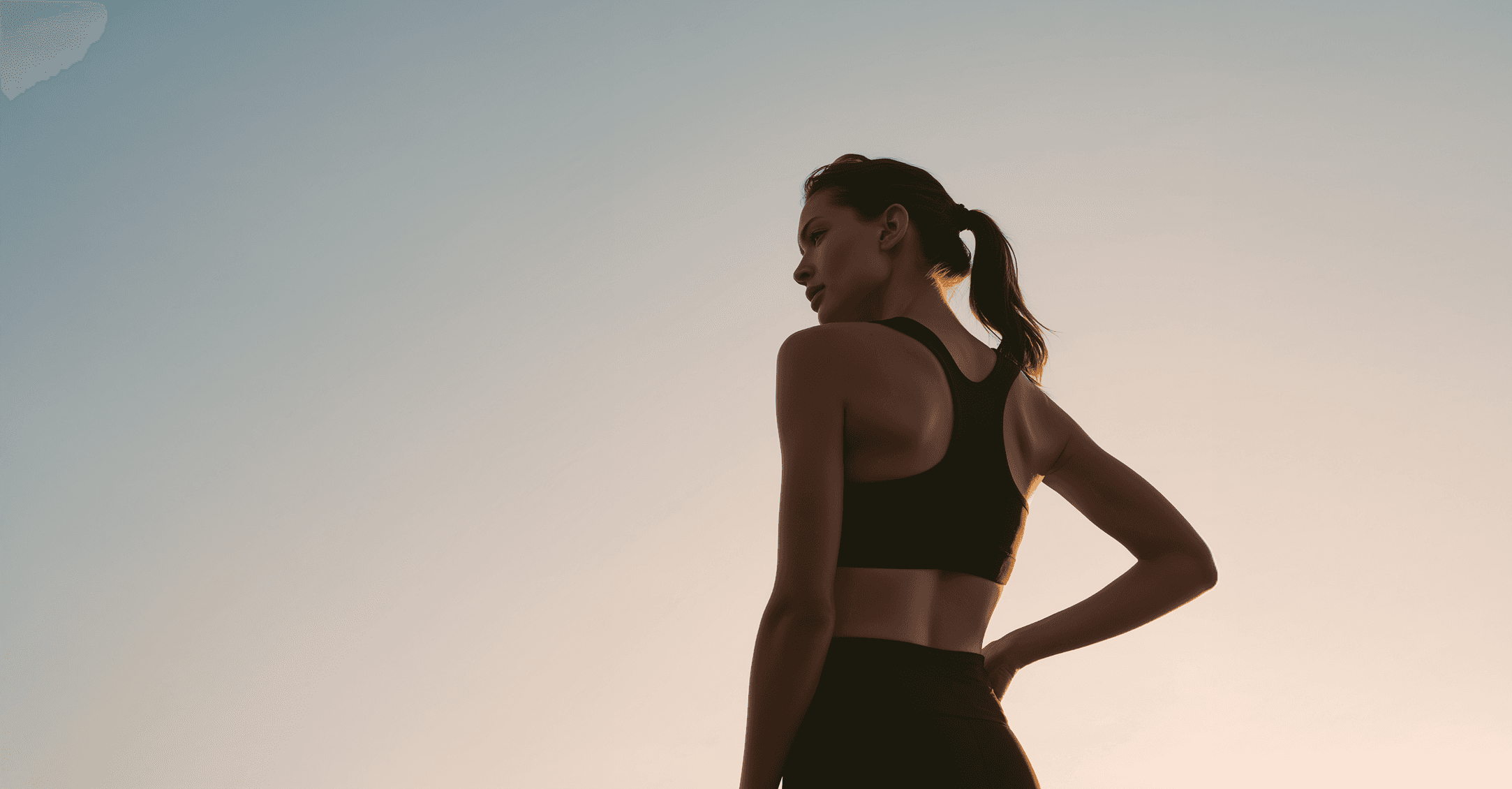 Dynamic picture of a cyclist riding downhill