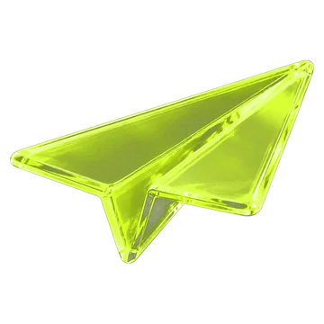 Glass paper plane