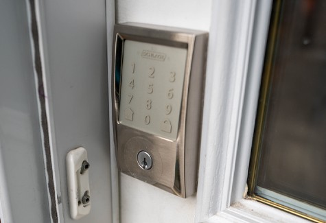 schalge keypad lock installed