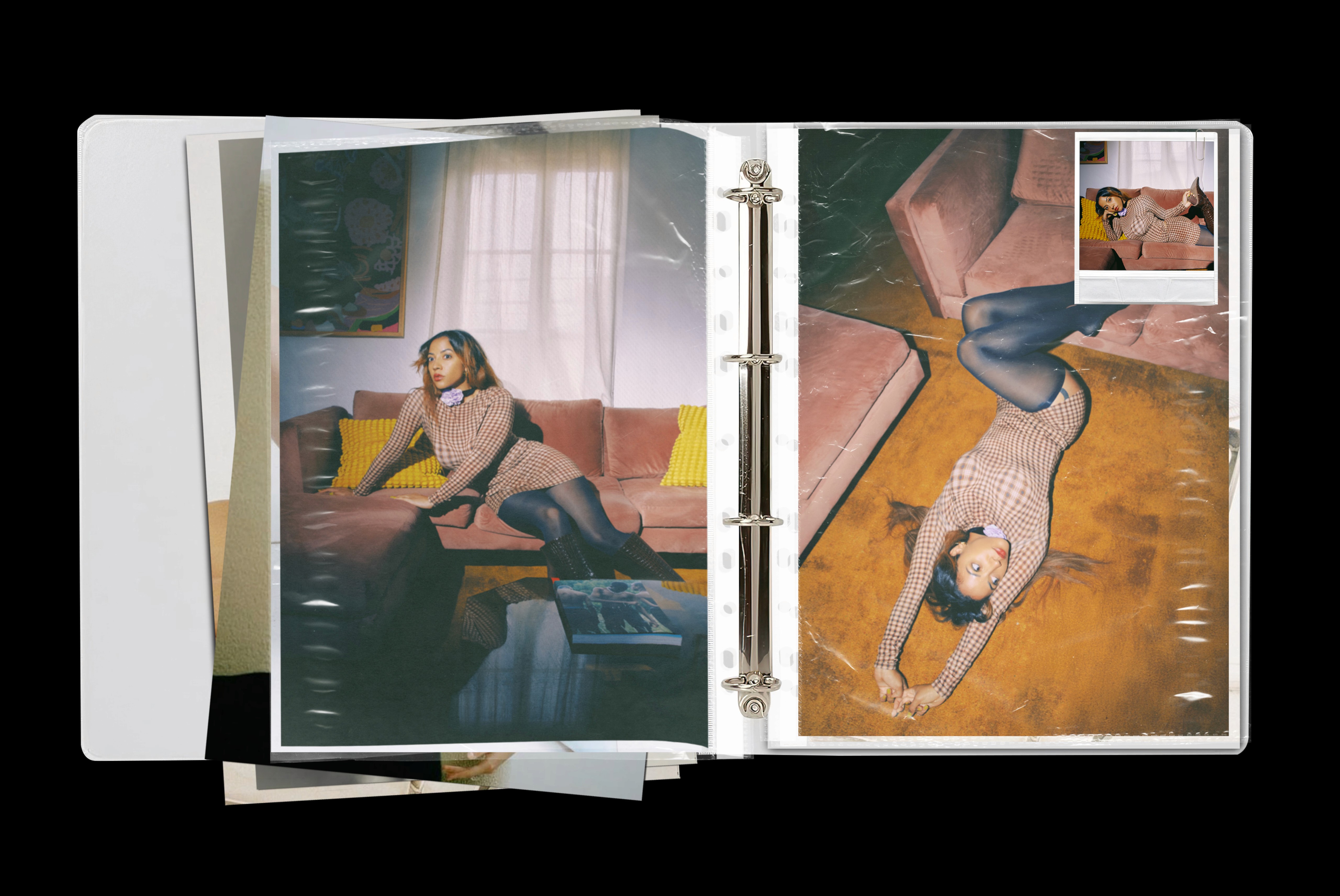 Athletes resting on a blue running track.