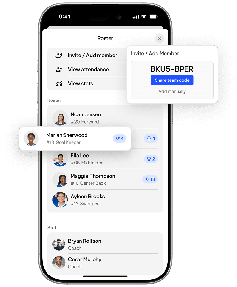 TeamLinkt's Soccer Team Rosters Tool