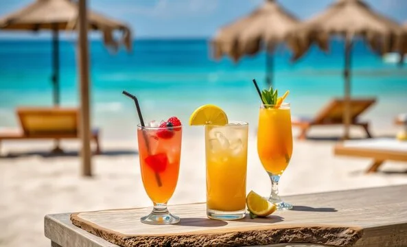 <img src="bedroom-view.jpg" alt="Cozy bed in a bedroom with a window overlooking mountains and blue sky.">