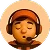Customer support masscort with headset and microphone sleeping
