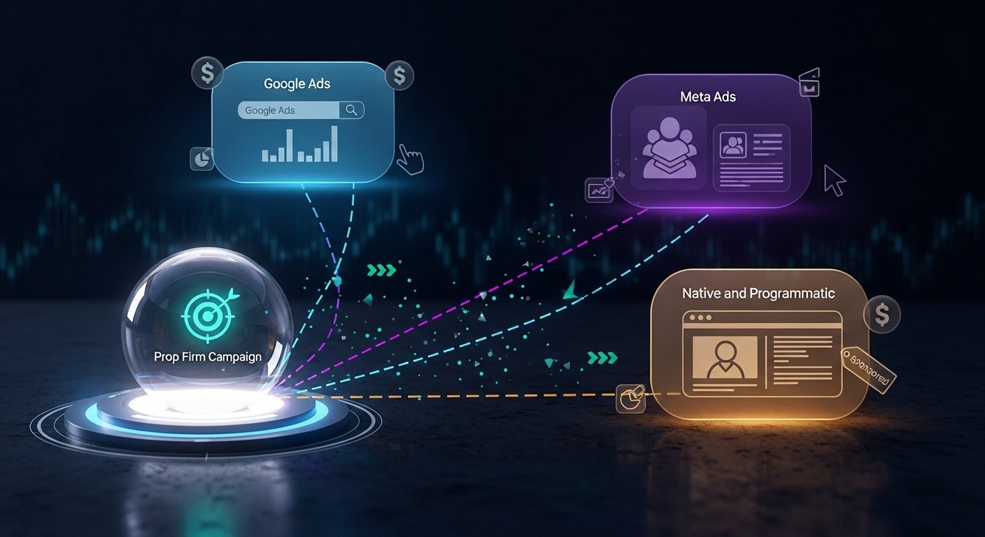 paid ads platforms for prop firms