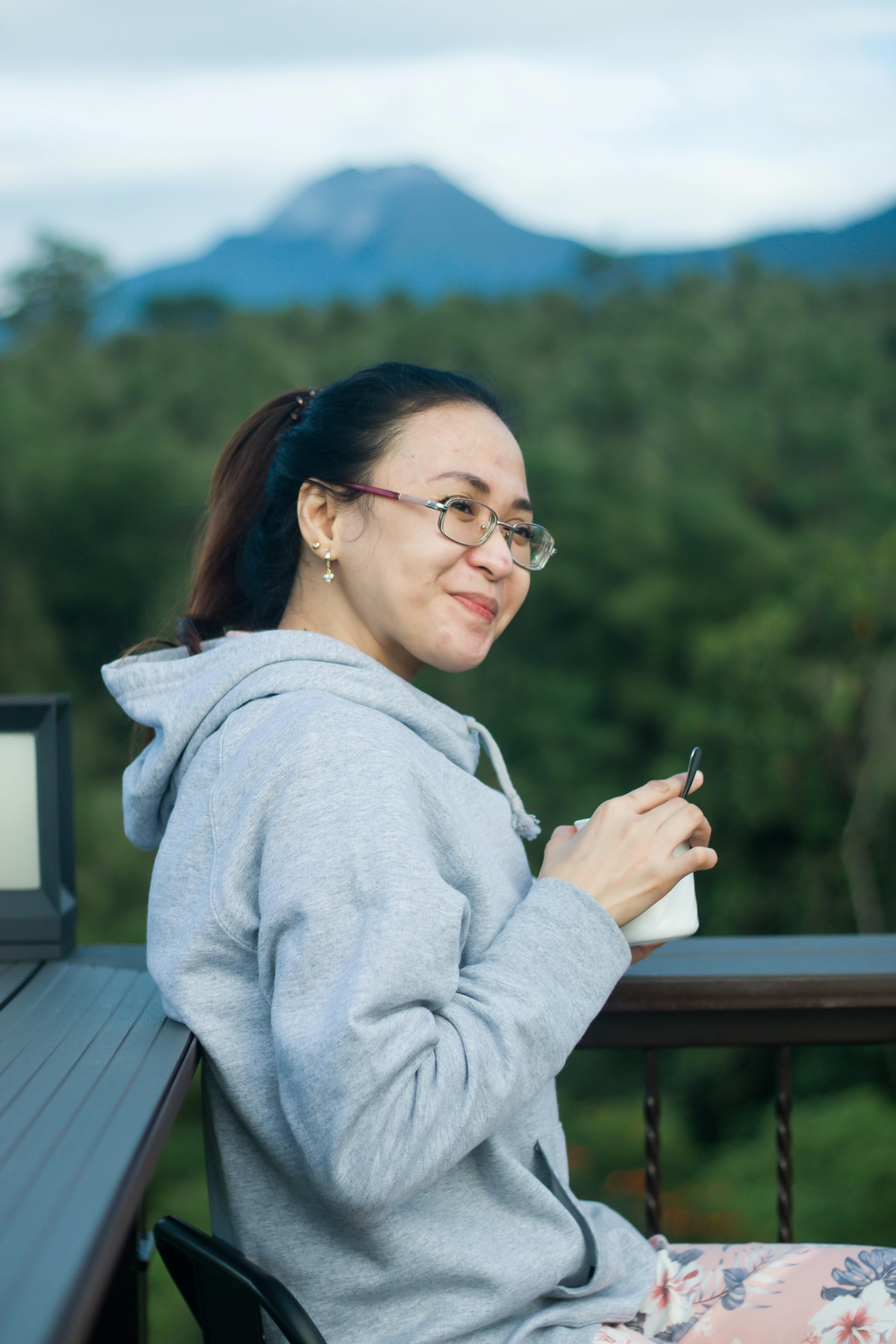 Quick view Smiling Woman in Hoodie