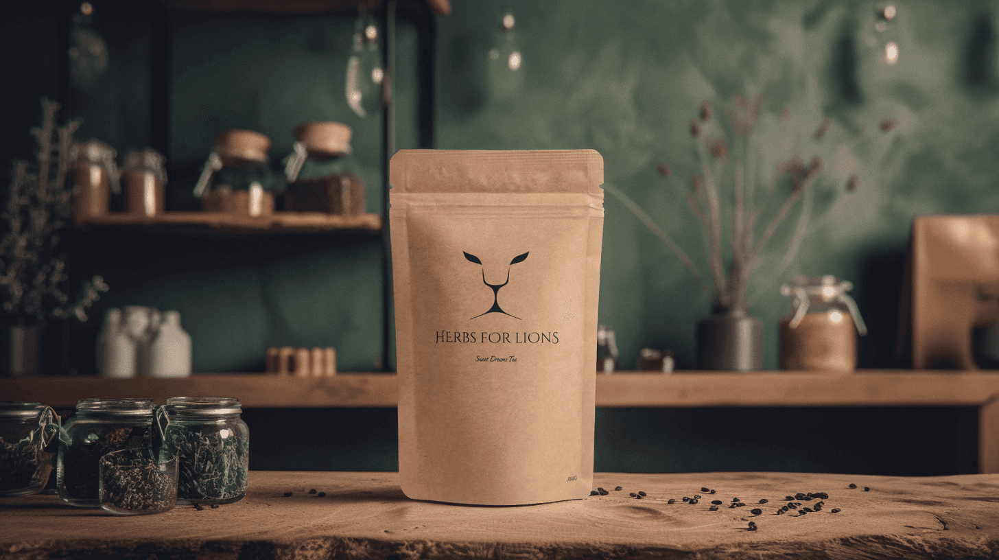 Herbs For Lions packaging design