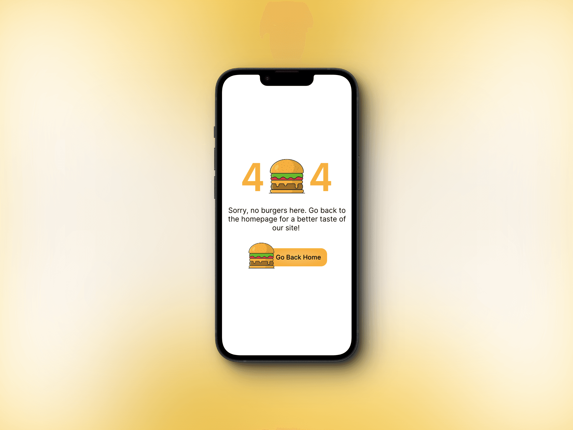 Hamburger 404 page