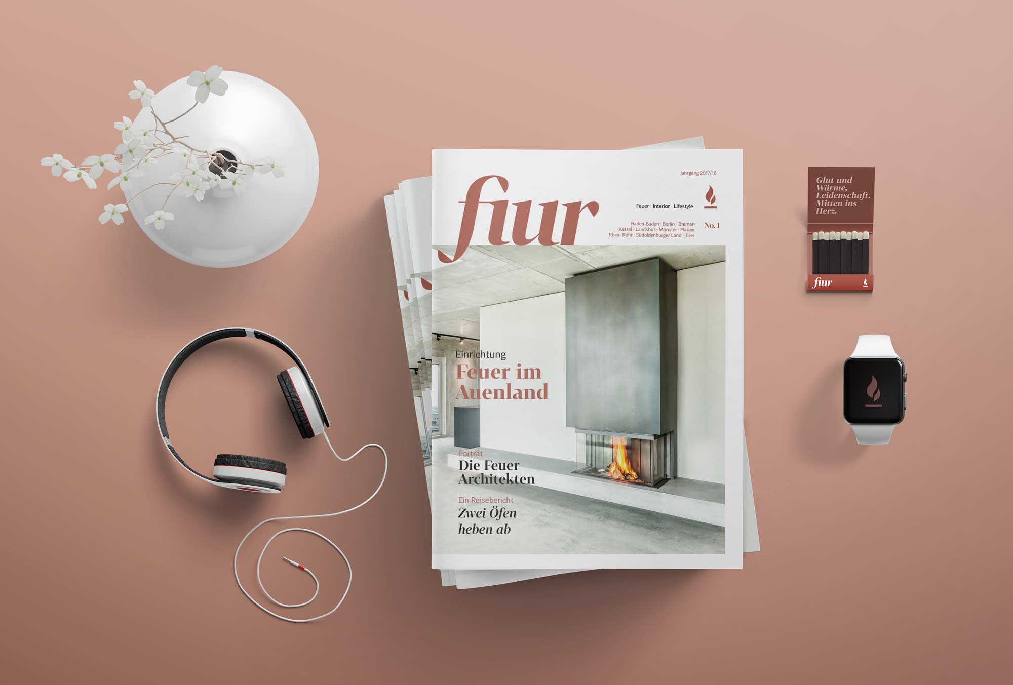 Cover des Fiur Magazins – inspirierendes Layout mit typografischer Prägnanz