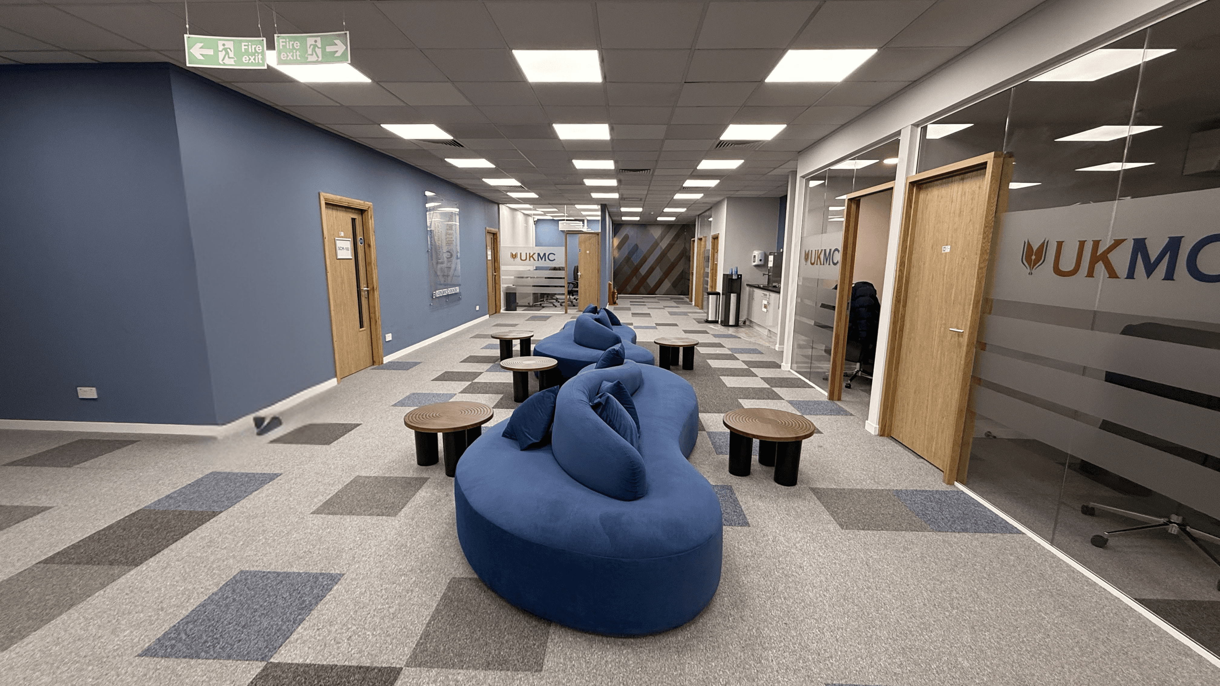 An image of an architectural firm working on a college building. Commercilal Conversion Project.