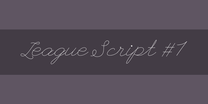 League Script font