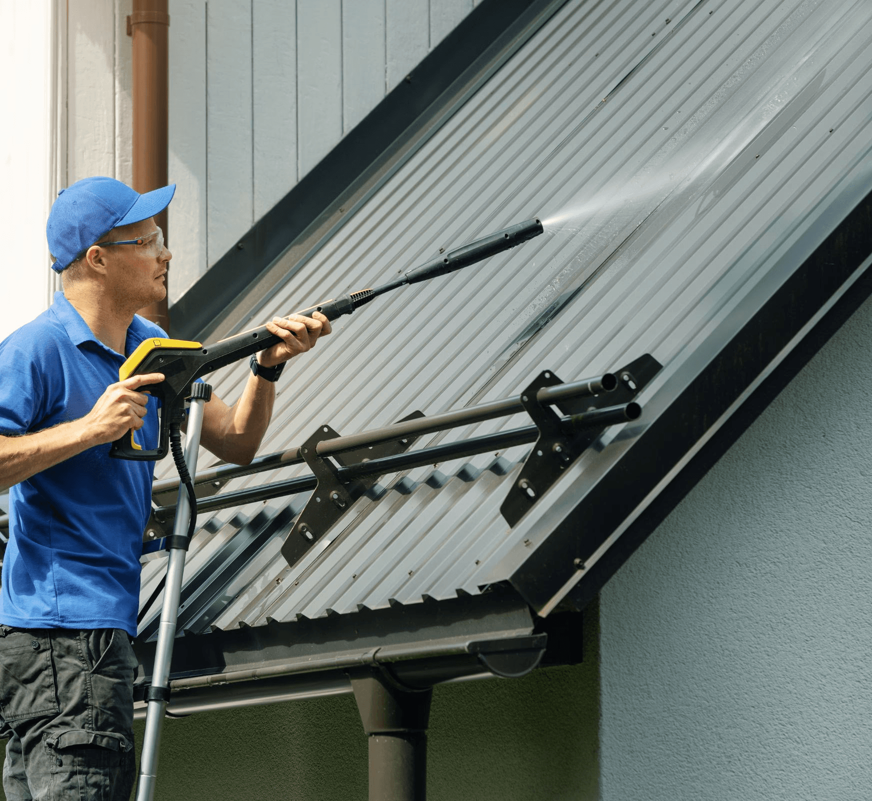 Nettoyage vitre avec savon