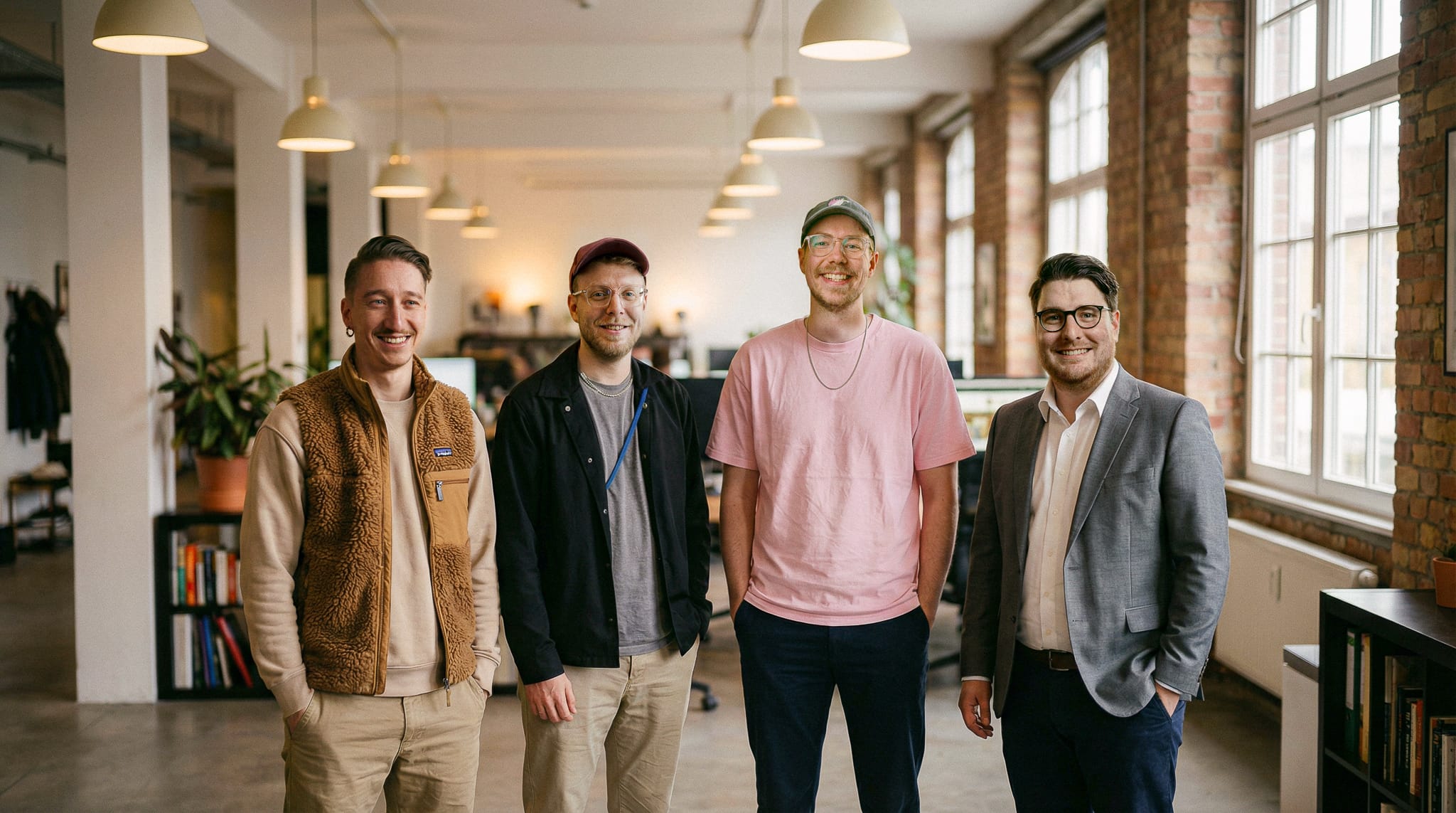 Das Team von Haustour – Sebastian Matern, Benedikt Matern, Bastian Schöning und Roland Lehle