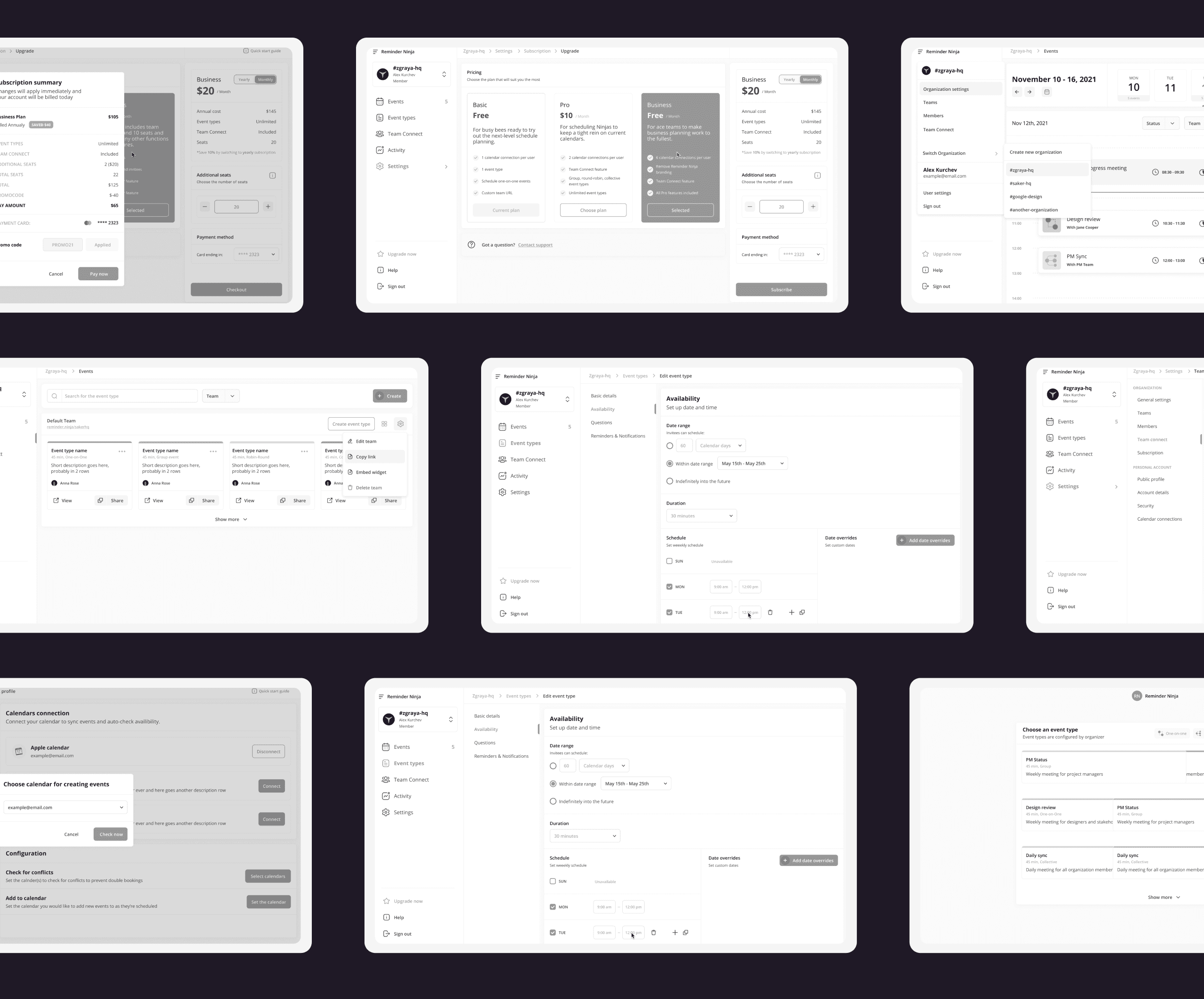 wireframes