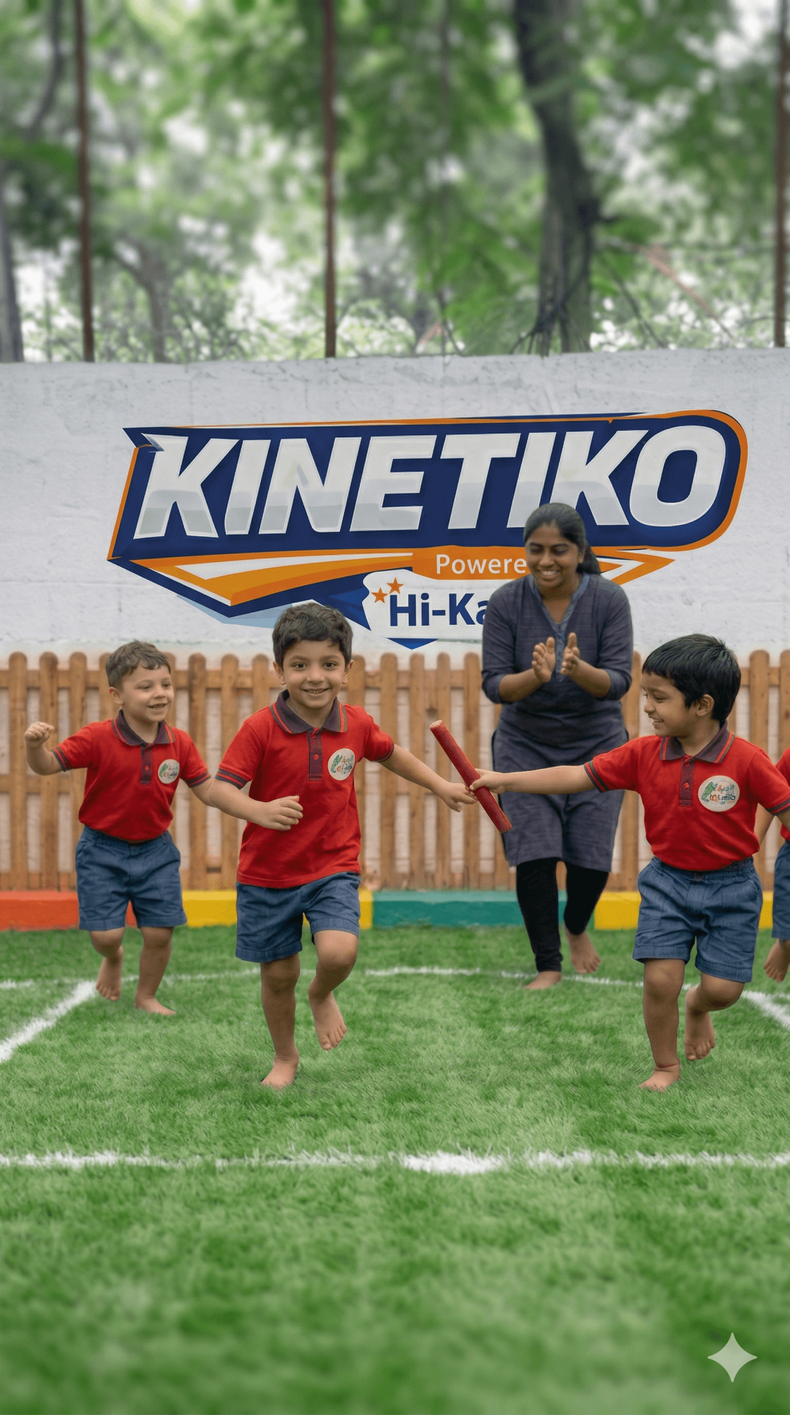 Dynamic picture of a cyclist riding downhill