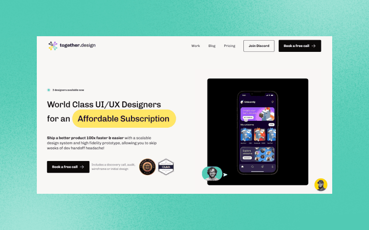 Building a scalable UI/UX design service to help startups/scale-ups ship products 100x faster