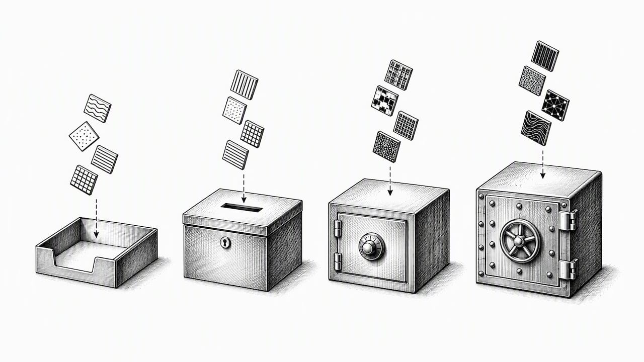 Four levels of company data classification