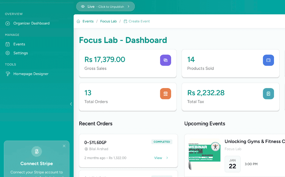 graphs of performance analytics on a laptop screen