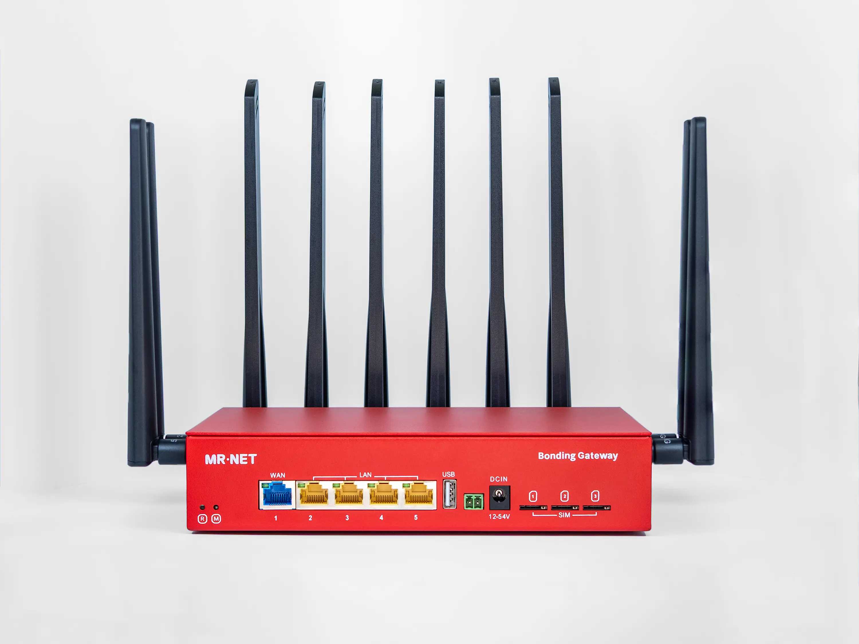Red MRNET 006 Plus Cellular Bonding Router studio photo