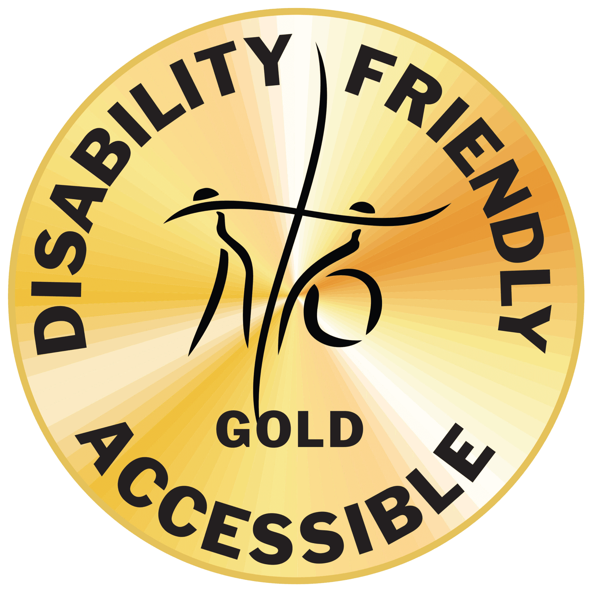 ADA compliant accessibility friendly badge