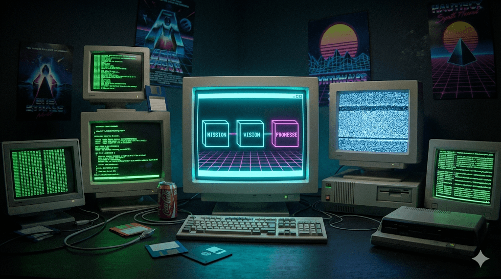 Black and white image of people working at a table with laptops, showing hands gesturing during discussion of digital content displayed on screens, with fabrica® logo in the corner.