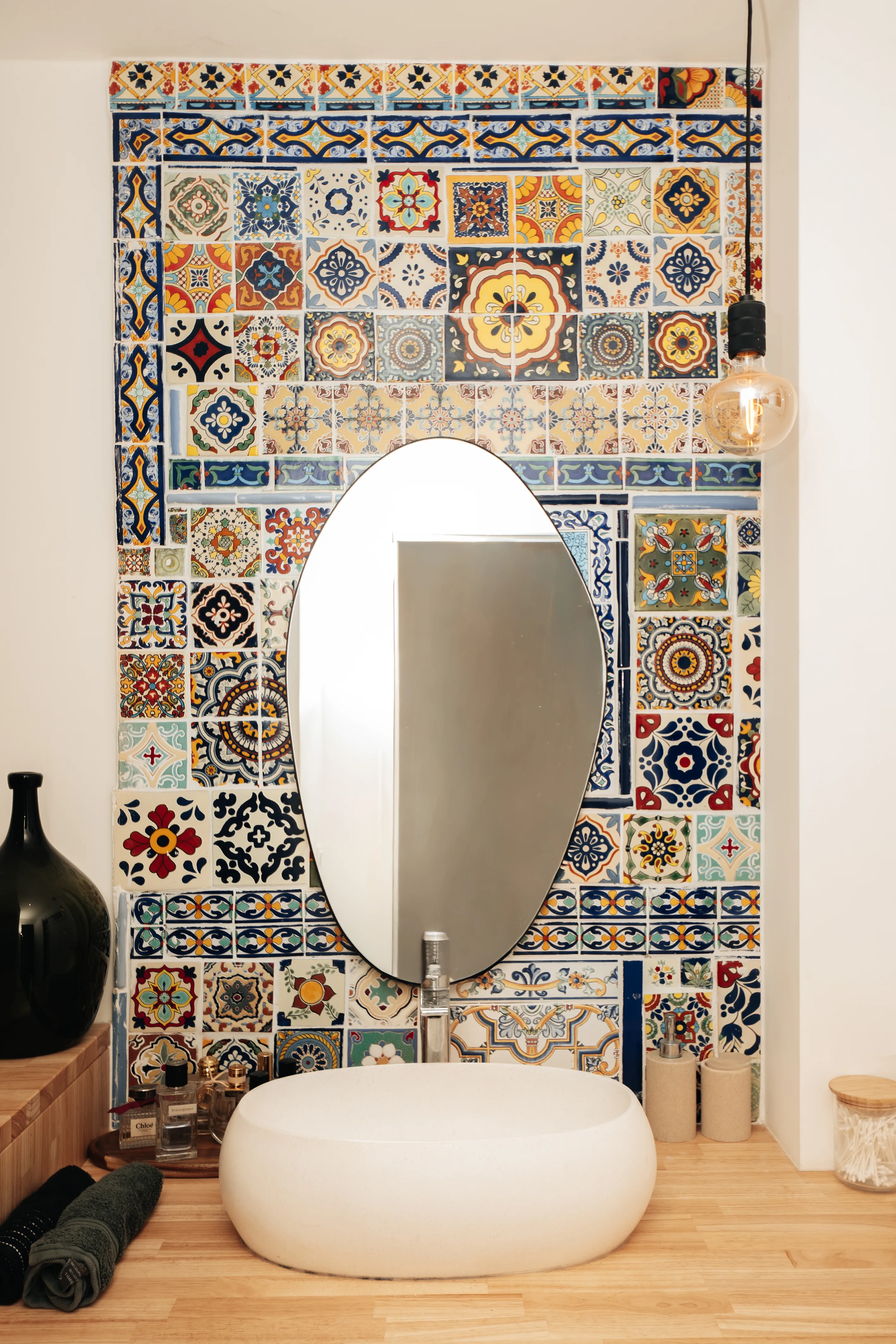 Batch.Works product catalogue book on a work top with a graphic printed image on the front