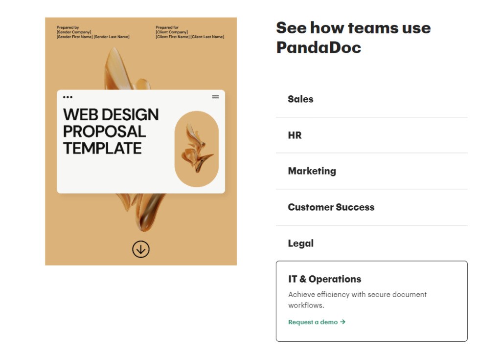 pandadoc for it contract management