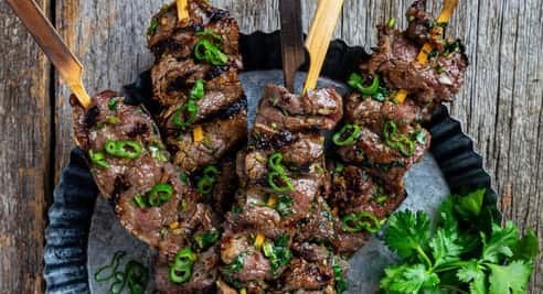 Grilled Lamb Skewers