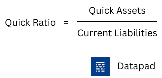 quick ratio formula 