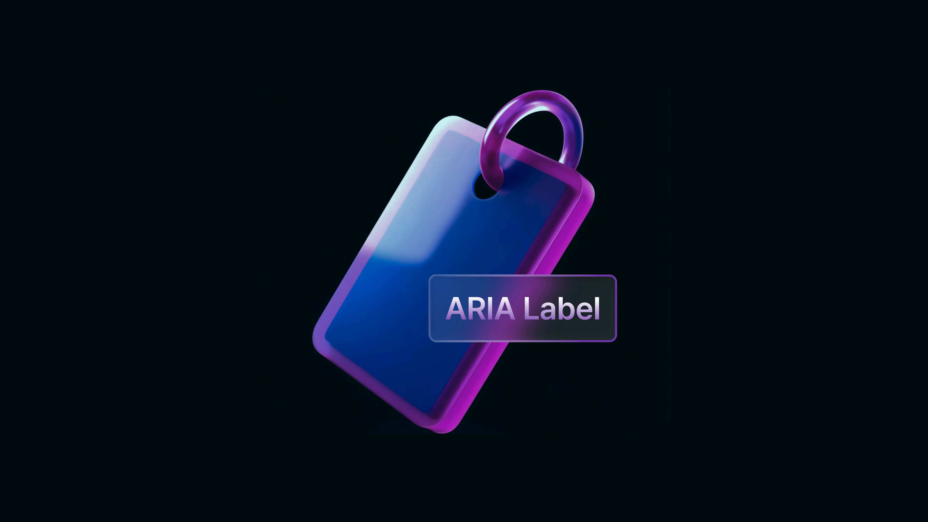 웹 접근성을 향상시키기 위한 ARIA 레이블 사용법을 설명하는 태그 이미지의 블로그 썸네일, 프레이머(Framer) 인터페이스와 접근성 기능을 강조합니다.