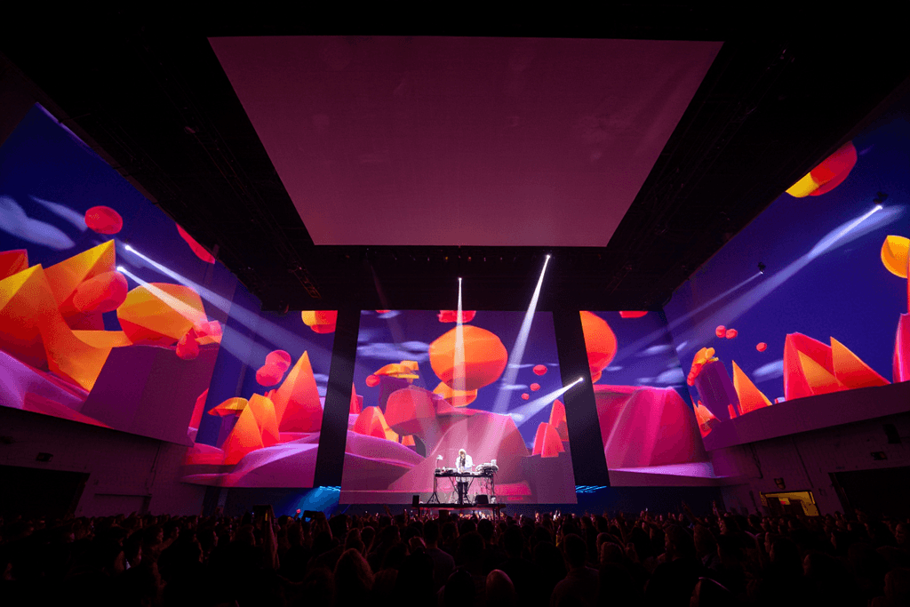 An image showing the live show of LIDO XR immersive and interactive world.