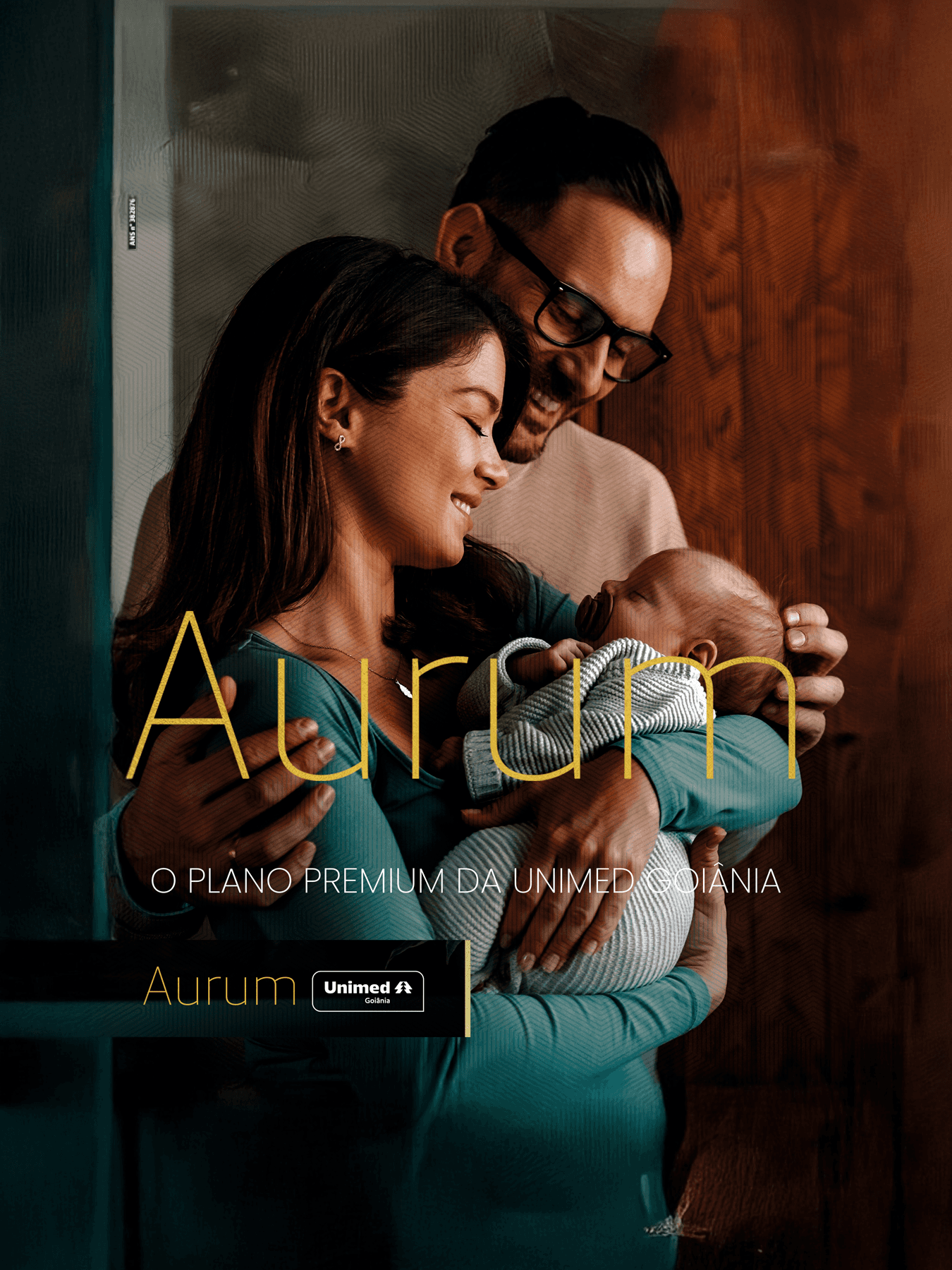 Logotipo oficial do plano premium Unimed Aurum Goiânia, aceito para consultas de cardiologia.