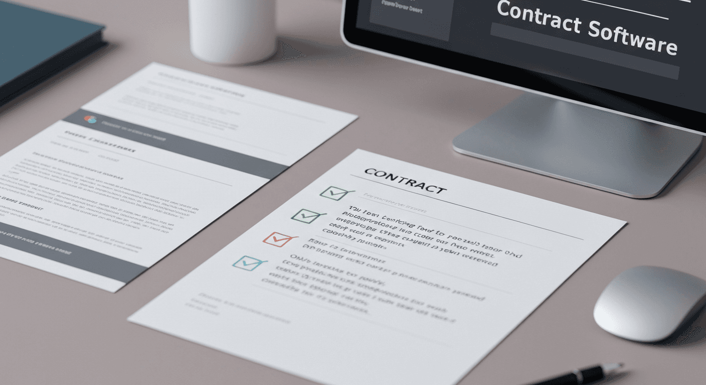 Contract software feature checklist