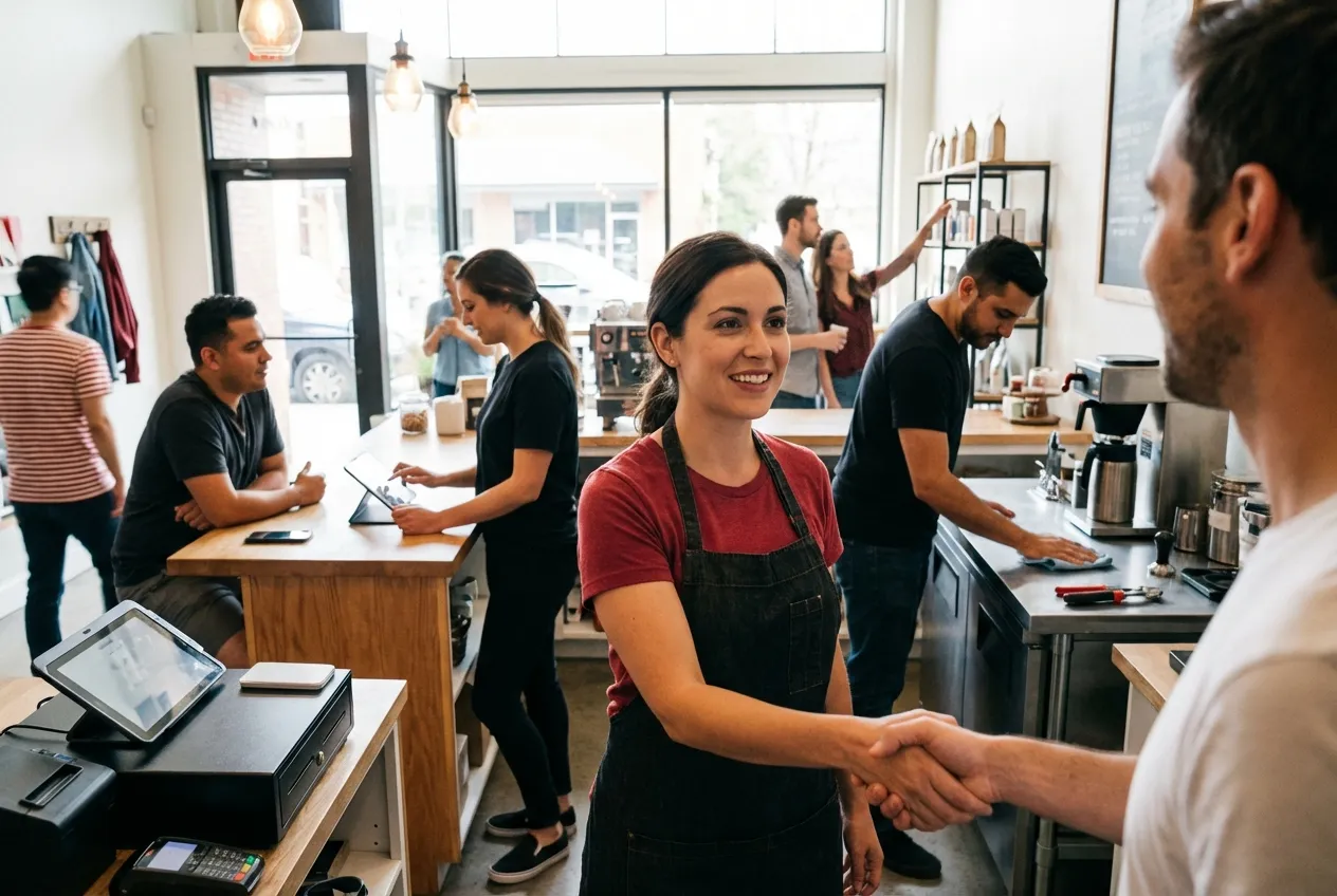 RockN' Socials team at work in a Digital Marketing Agency office setting.
