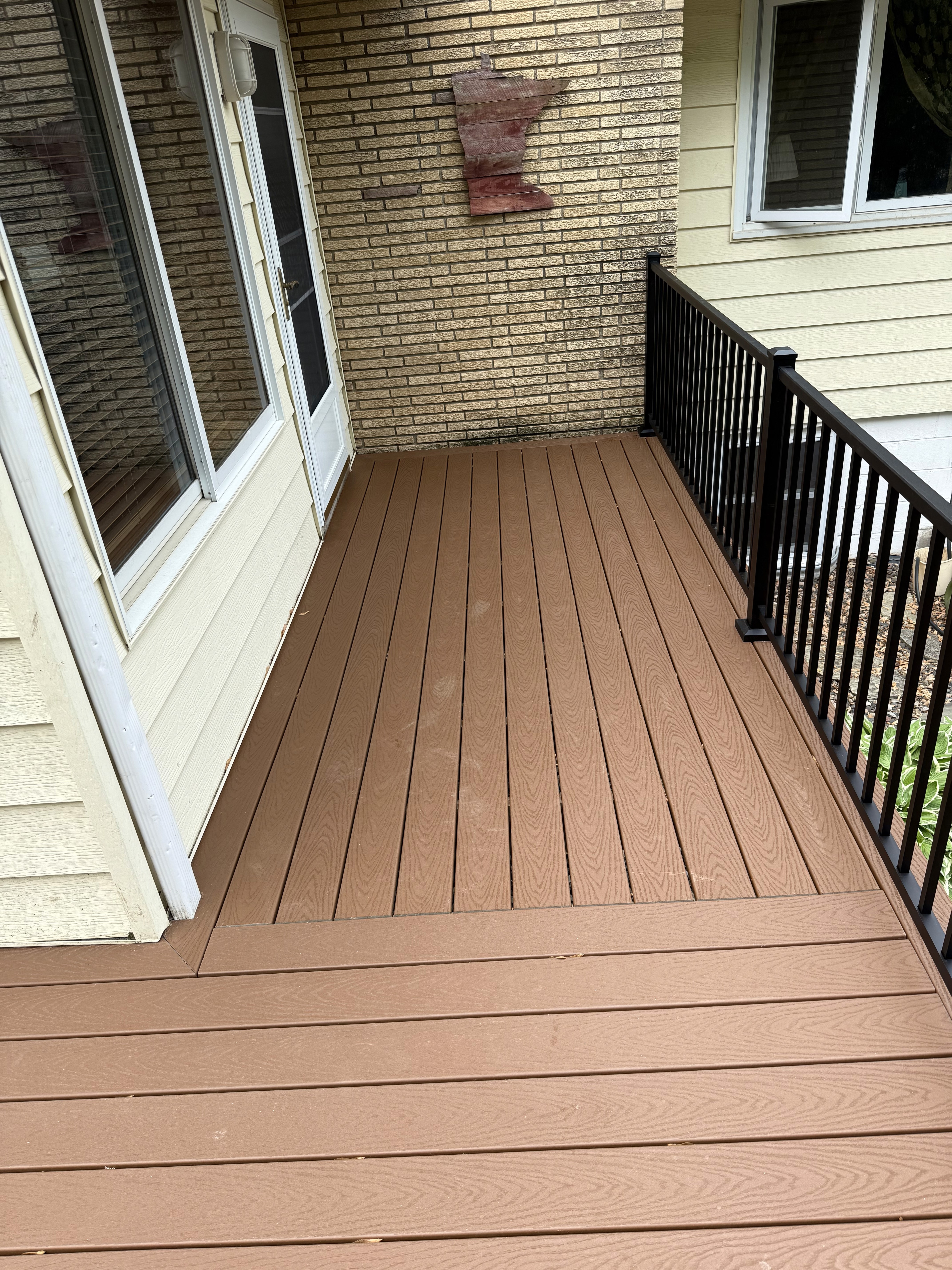 top veiw have deck with new decking