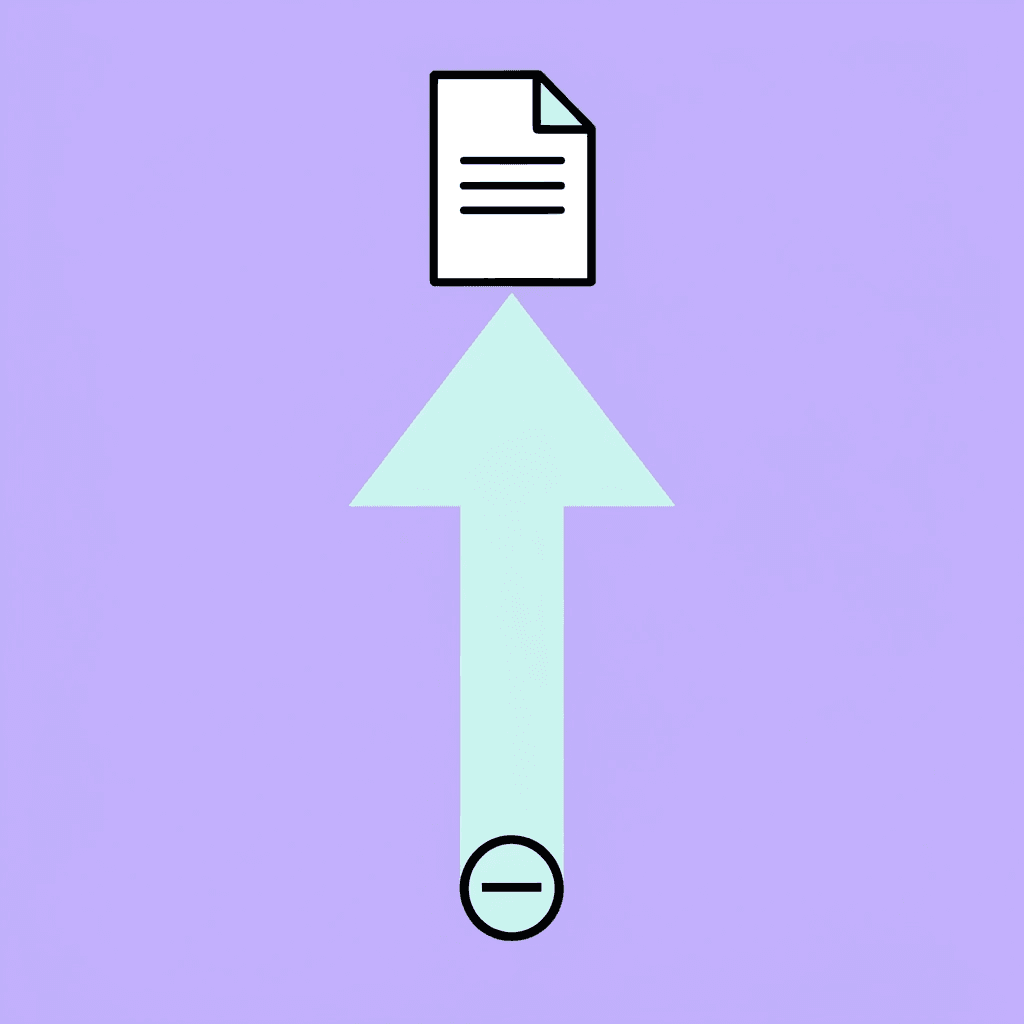  Upward arrow showing 40% improvement in efficiency from AI automation