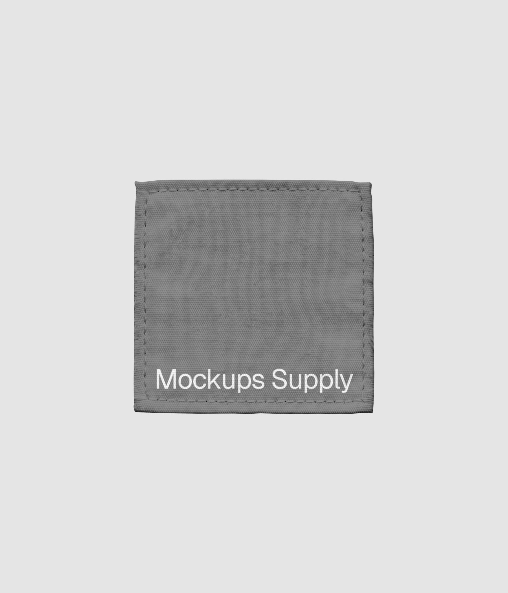 Editable cotton canvas clothing label mockup download