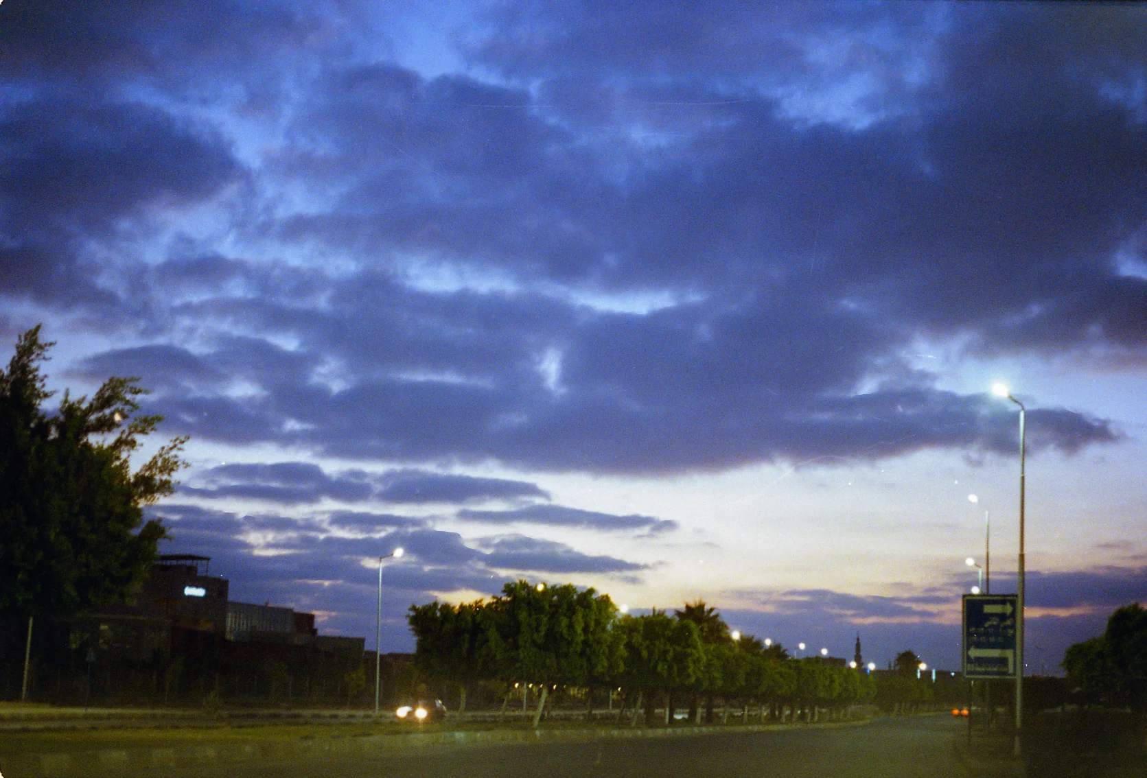 Blue Clouds at Dusk
