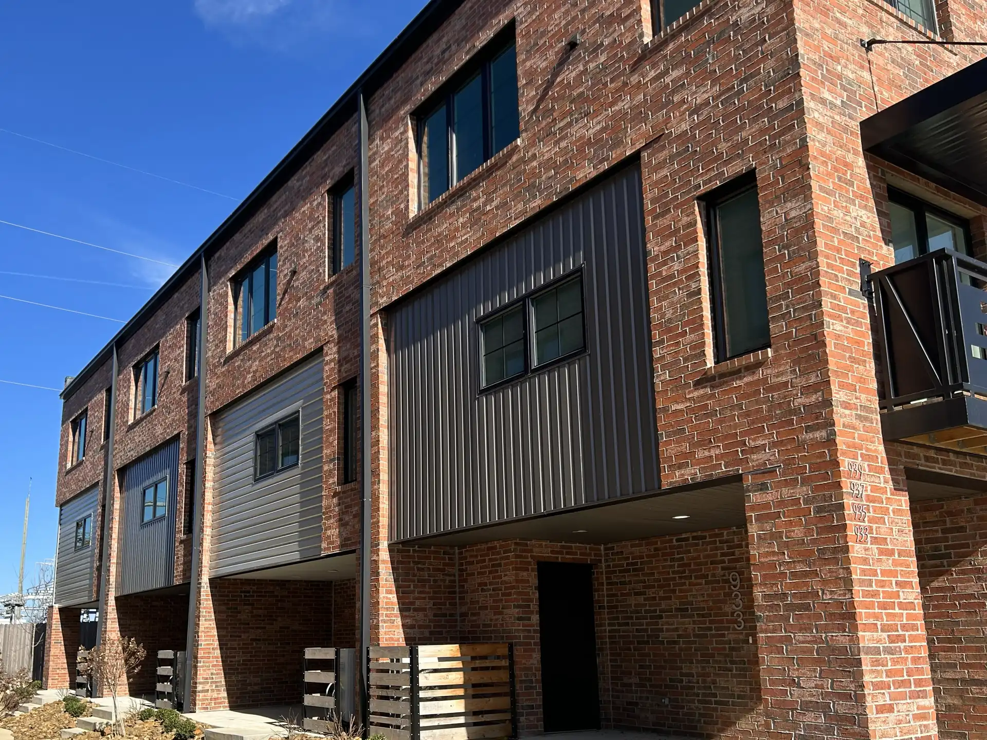 Brick work on apartments done by Rosales Masonry
