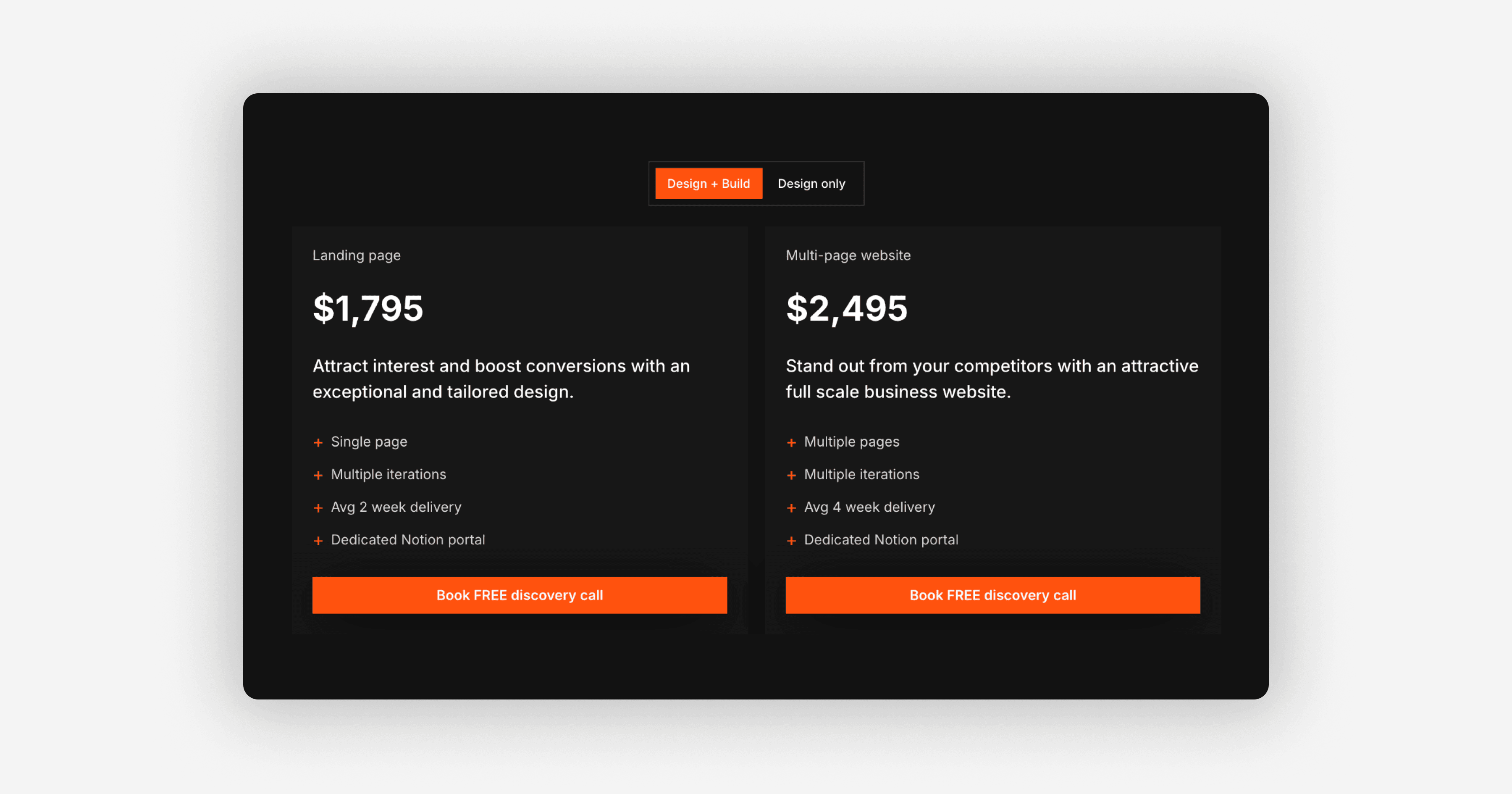 Pricing Plans Framer component