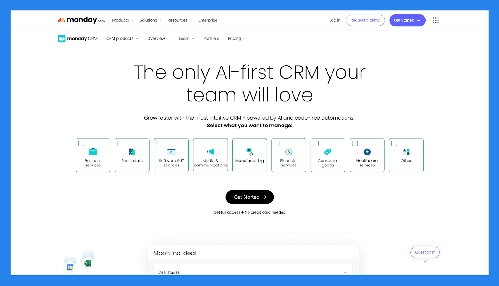 MondayCRM – Best for: Teams that want customizable workflows