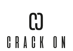 A white sign with a black text.