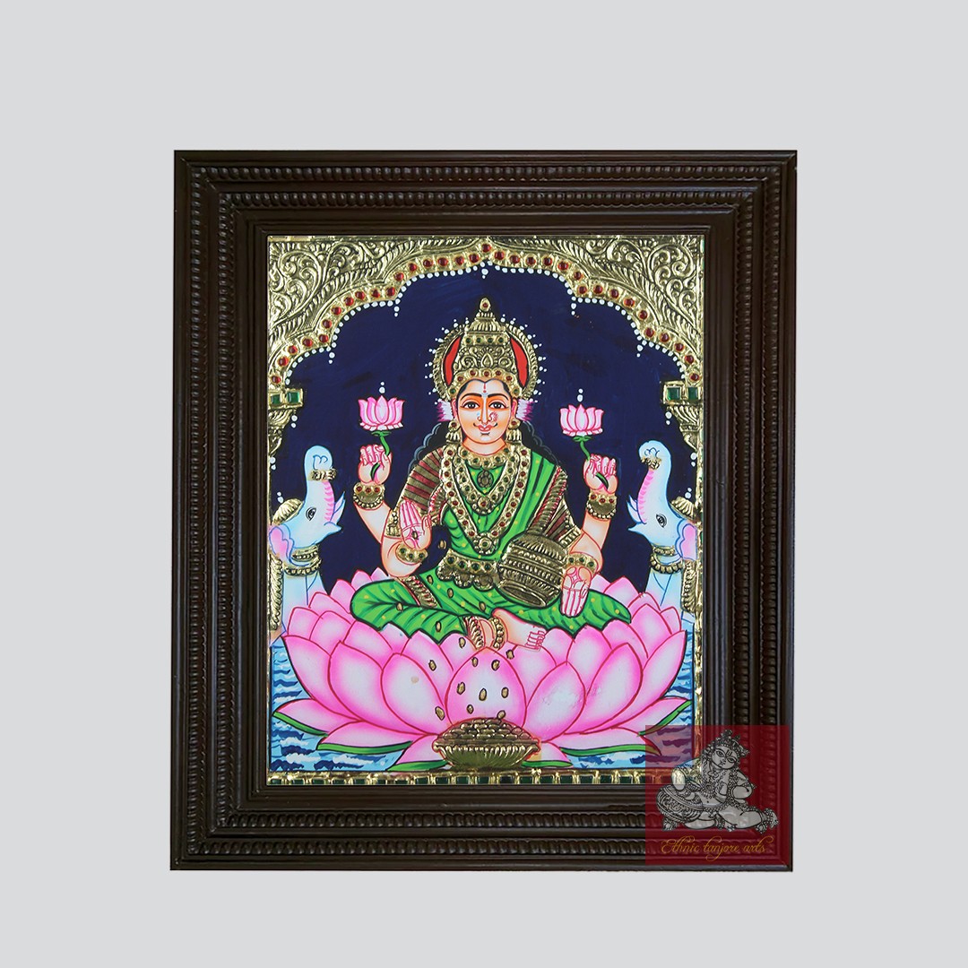 Goddess Lakshmi Tanjore Painting