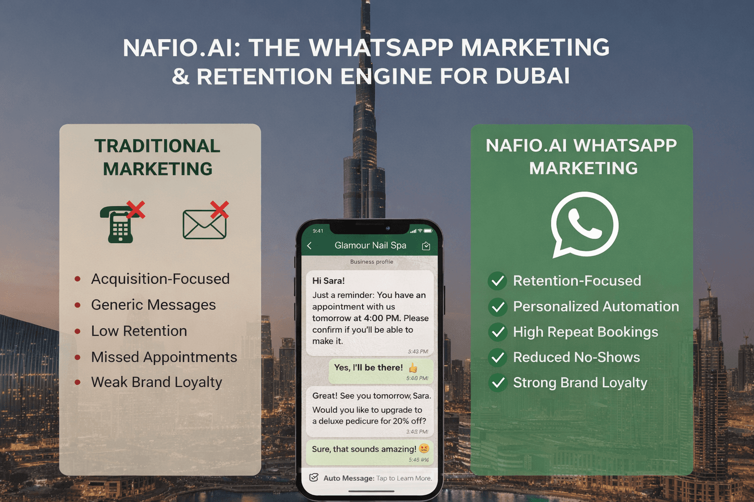 Nafio - The WhatsApp marketing & retention engine for Dubai