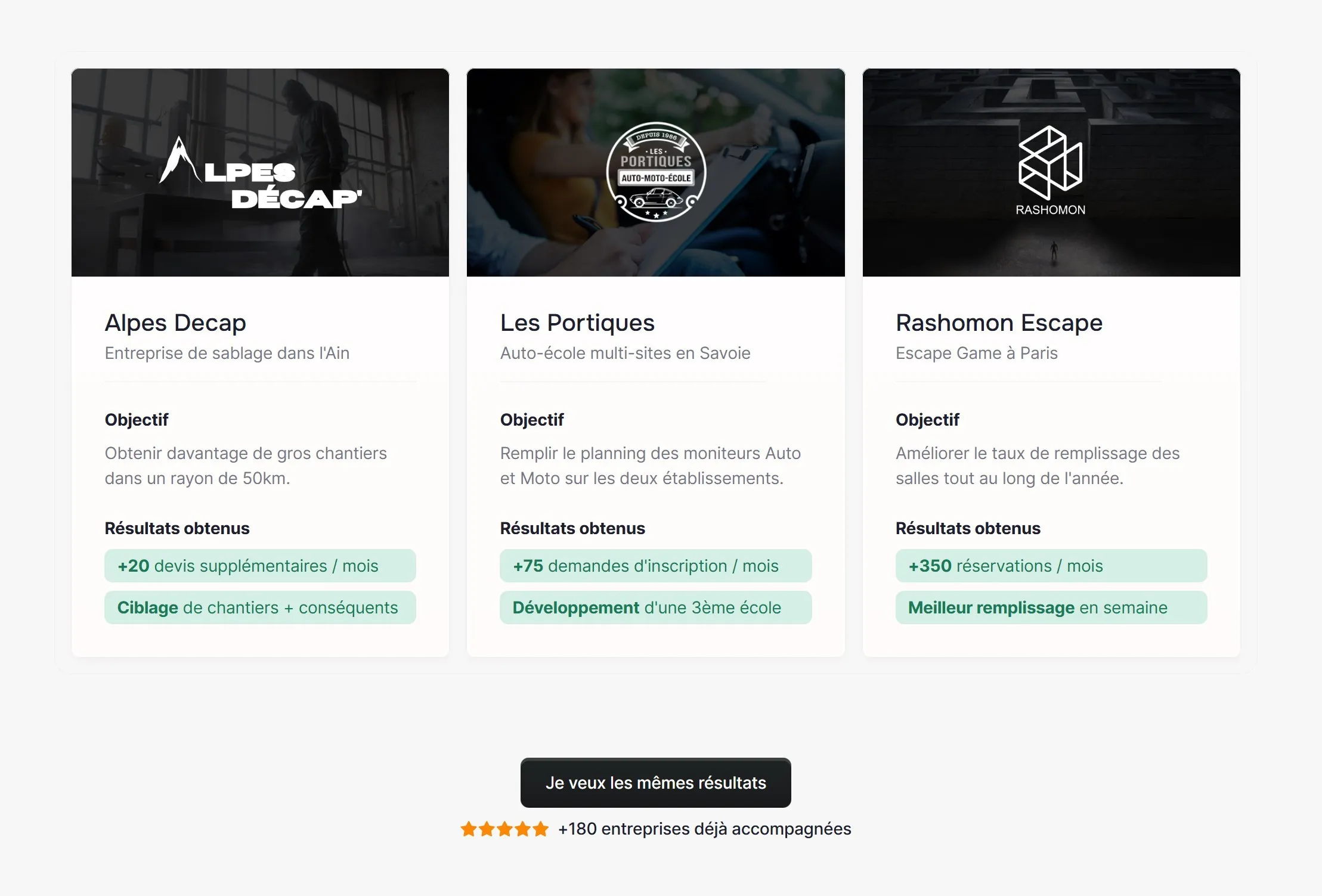 section preuve sociale site leaddy