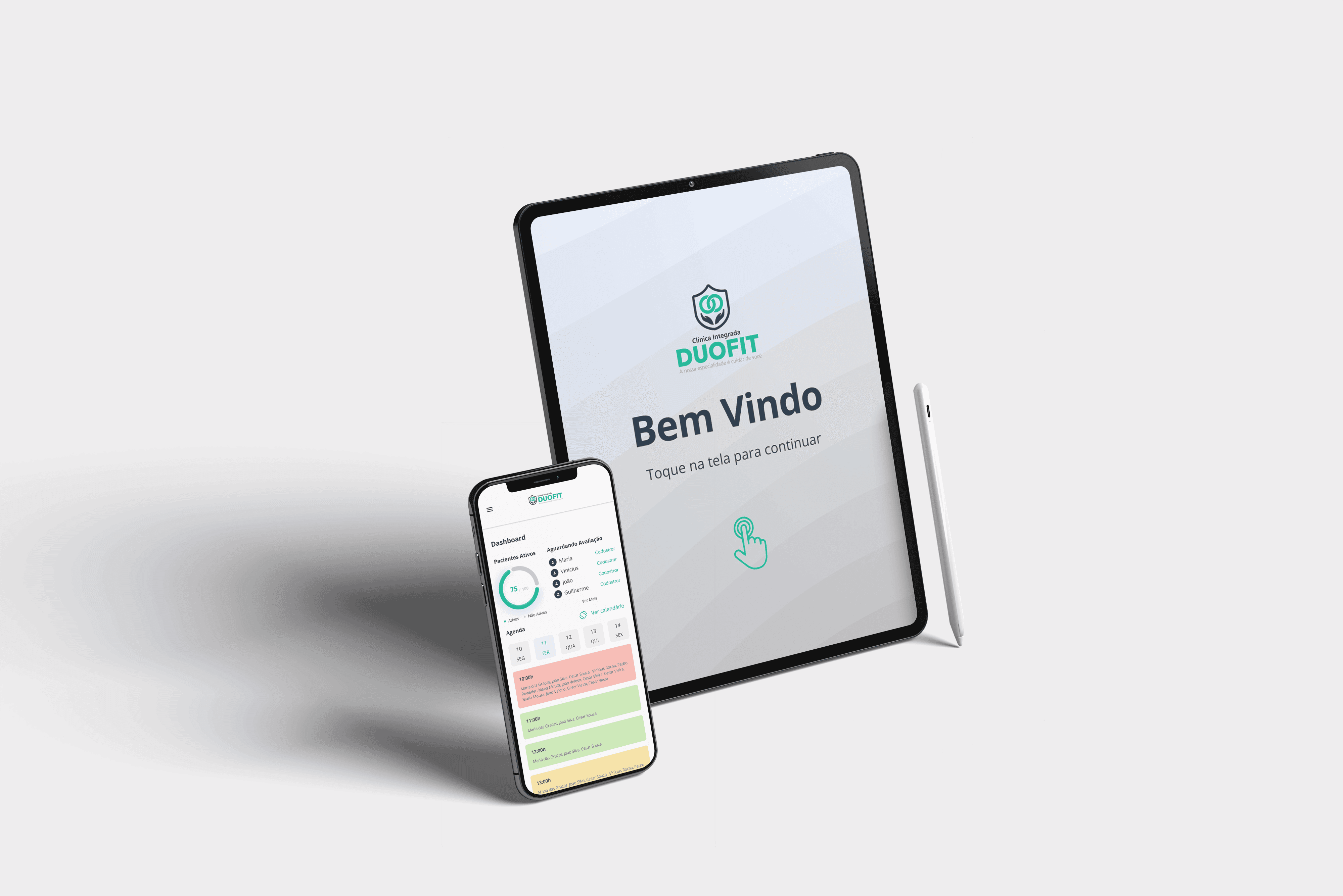 Interface do sistema Duofit