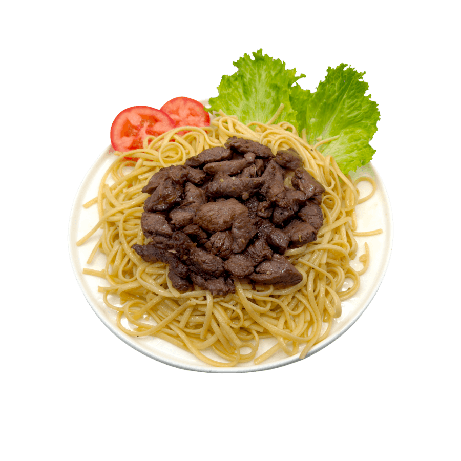 garlic-butter-noodle-with-beef-filet