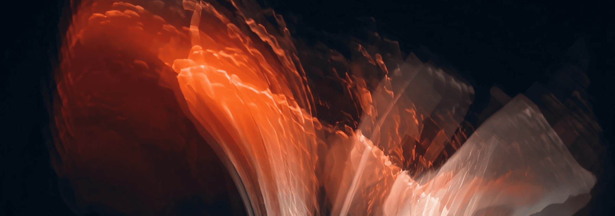 Falshing light looks like a futuristic flower